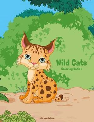 Wild Cats Coloring Book 1