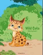 Wild Cats Coloring Book 1