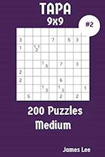 Tapa Puzzles 9x9 - Medium 200 Vol. 2