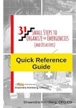 Quick Reference Guide to 31 Small Steps to Organize for Emergencies (and Disasters)