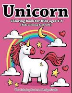 Unicorn Coloring Book for Kids Ages 4-8 (Kids Coloring Book Gift): Unicorn Coloring Books for Kids Ages 4-8, Girls, Little Girls: The Best Relaxing, F