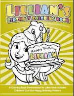 Lillian's Birthday Coloring Book Kids Personalized Books