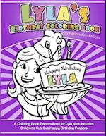 Lyla's Birthday Coloring Book Kids Personalized Books