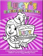 Lucy's Birthday Coloring Book Kids Personalized Books