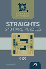 Creator of puzzles - Straights 240 Hard (Volume 9)