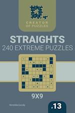 Creator of puzzles - Straights 240 Extreme (Volume 13)