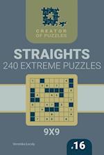Creator of puzzles - Straights 240 Extreme (Volume 16)
