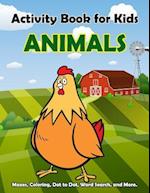 Activity Book for Kids Animals