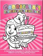 Gabriella's Birthday Coloring Book Kids Personalized Books