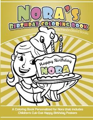 Nora's Birthday Coloring Book Kids Personalized Books