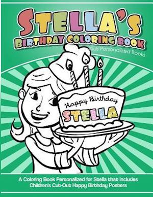 Stella's Birthday Coloring Book Kids Personalized Books