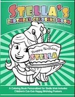 Stella's Birthday Coloring Book Kids Personalized Books