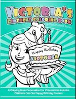 Victoria's Birthday Coloring Book Kids Personalized Books