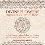Divine Flowers Mandala Coloring Book