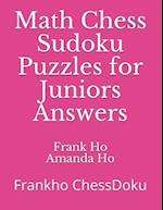 Math Chess Sudoku Puzzles for Juniors Answers