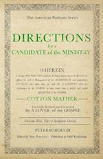 Directions for a Candidate of the Ministry 