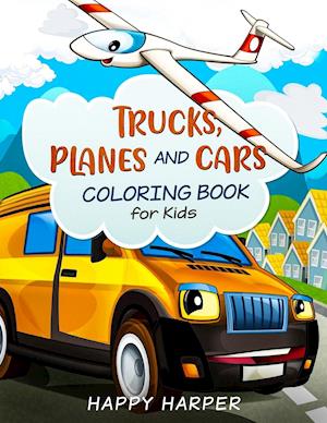 Trucks, Planes and Cars Coloring