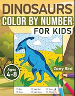 Dinosaurs Color by Number for Kids