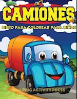 Camiones Libro Para Colorear Para Niños Edades 4-8