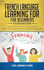 French Language Learning for Beginner's - Vocabulary Book