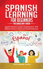 Spanish Language Learning for Beginner's - Vocabulary Book