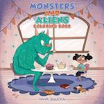 Monsters and Aliens Coloring Book