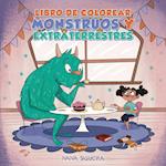 Libro de colorear monstruos y extraterrestres