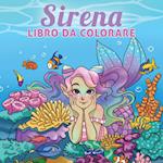 Sirena libro da colorare