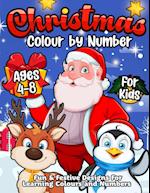 Christmas Colour By Number For Kids Ages 4-8