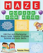 Maze Puzzle for kids: 100 Fun and Challenging Mazes book, Develop Problem Solving and logic Skills 