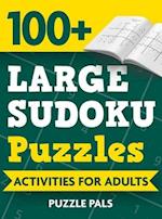 100+ Large Sudoku Puzzles: Activities For Adults 