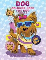 Dog Coloring Book for Kids Ages 4-8: Cute and Adorable Cartoon Dogs and Puppies 