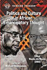 African Popular Culture and Emancipatory Politics: Amílcar Cabral (1972), Ernest Wamba dia Wamba (2003) 