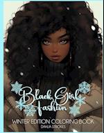 Black Girl Fashion Winter Edition Coloring Book 