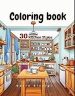 kitchen styles coloring book 