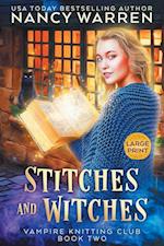 Stitches and Witches (Large Print)