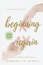 Beginning Again - A Short Romantic Adventure - Large Print Edition