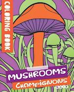 Easy Flow Coloring Book, Mushrooms