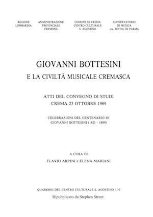 Giovanni Bottesini e la Civiltà Musicale Cremasca