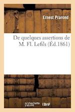 de Quelques Assertions de M. Fl. Lefils