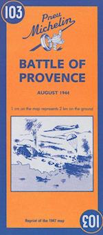 Battle of Provence / Bataille De Provende 1947, Michelin Map 103