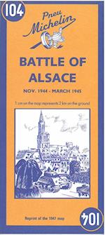 Battle of Alsace / Bataille D'Alsace 1947, Michelin Map 104