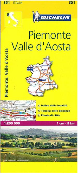 Italy Blad 351: Piemonte, Valle d´Aosta 1:200.000