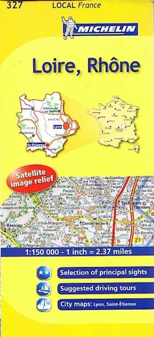 France blad 327: Loire, Rhone 1:150.000
