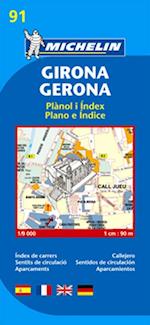 Girona Gerona, Michelin 91 1:9.000