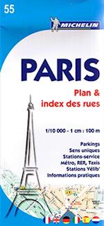 Paris Plan & Index des rues*, Michelin 55