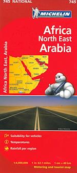 Michelin Africa blad 745: Africa North East & Arabia