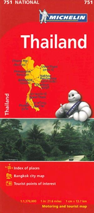 Thailand, Michelin National Map 751