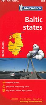 Baltic States - Michelin National Map 781