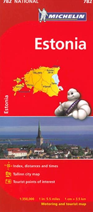 Estonia, Michelin National Map 782*